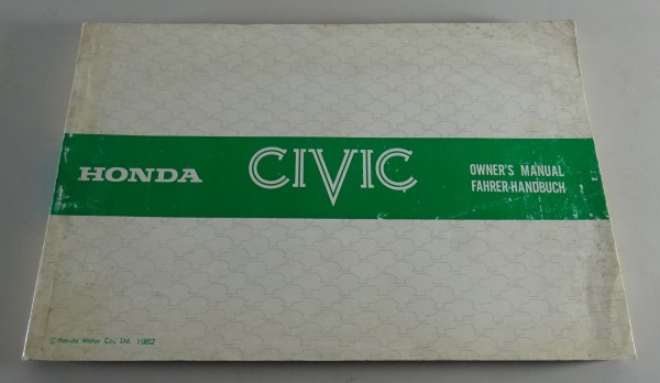 Betriebsanleitung / Handbuch Honda Civic 2. Generation von 1982