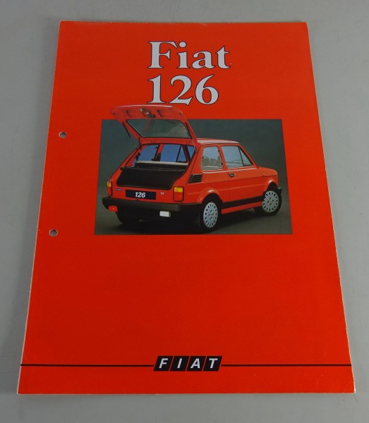 Prospekt / Broschüre Fiat 126 Stand 03/1988