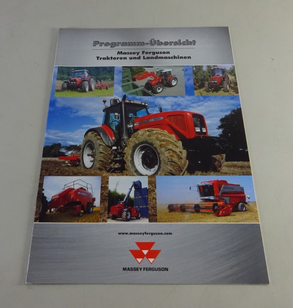 Prospekt Programmübersicht Massey Ferguson Traktoren und Landmaschinen v.10/2001