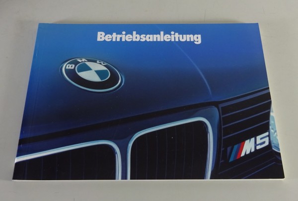 Betriebsanleitung / Handbuch BMW Motorsport 5er Reihe E 34 M5 Stand 08/1990