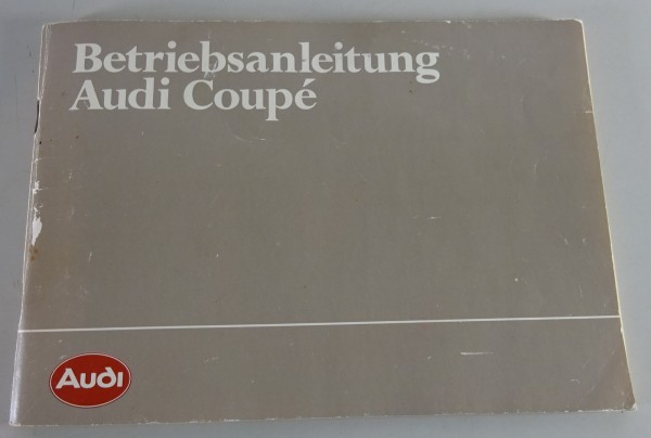 Betriebsanleitung / Handbuch Audi Coupé Typ 81 Stand 08/1983