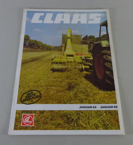 Prospekt / Broschüre Claas Häcksler Jaguar 62 / 60 Stand 09/1980