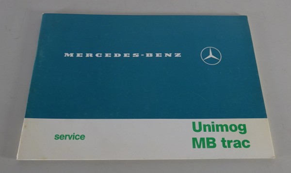 Scheckheft / Wartungsheft Blanko Mercedes Benz Unimog & MB Trac Stand 06/1982