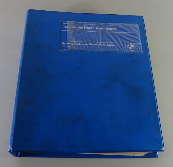 Werkstatthandbuch Technische Daten BMW E21 / E12 / E24 / E23 Stand 1978