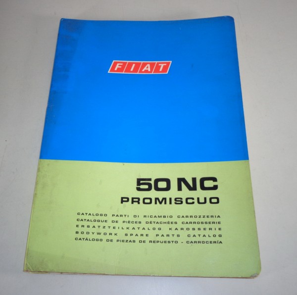 Teilekatalog Karosserie Fiat 50 NC von 10/1973