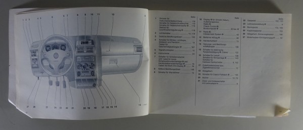 Bordmappe mit Betriebsanleitung Opel Astra G + Coupe Stand 10/2000