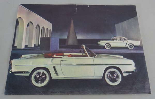 Prospektblatt Renault Floride 845ccm / 36PS Stand ca. 1960 / 1961 | Französisch