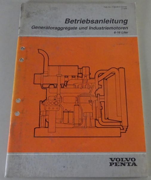 Betriebsanleitung Volvo Penta Generatoraggregate und Industriemotoren 02/1998