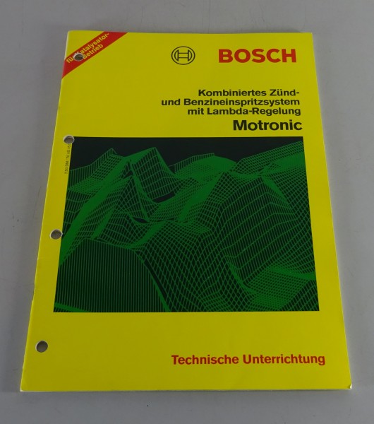 Technische Information Unterrichtung Bosch Motronic Zünd- / Einspritzsystem 1983
