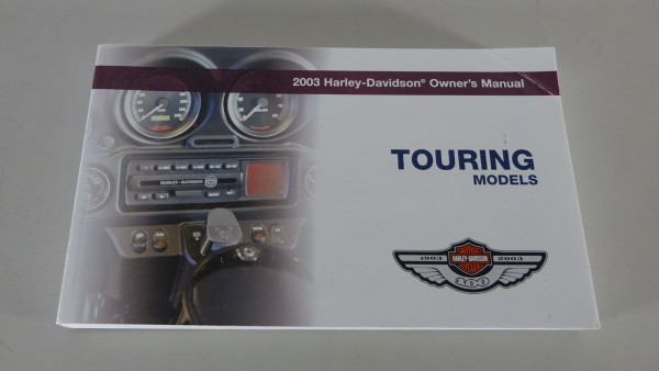 Owner´s Manual / Handbook Harley Davidson 2003 Touring Models from 09/2002