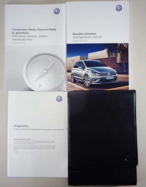 Kezelési útmutató + board pénztárca VW Golf Sportsvan, Golf SV Kiadás 05/2017