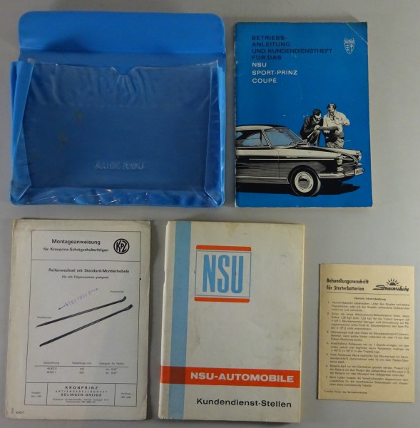 Bordmappe + Betriebsanleitung / Handbuch NSU Sport - Prinz Coupe Stand 10/1966