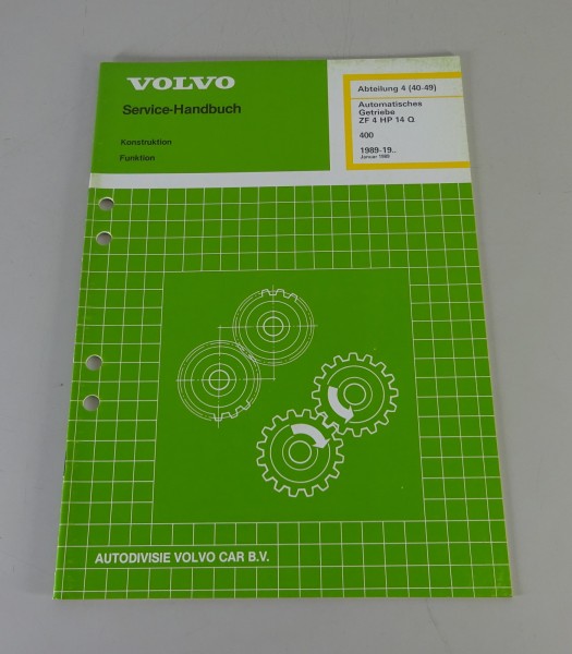Werkstatthandbuch Volvo 440 / 460 / 480 Automatik ZF 4 HP 14 Q - ab 1989