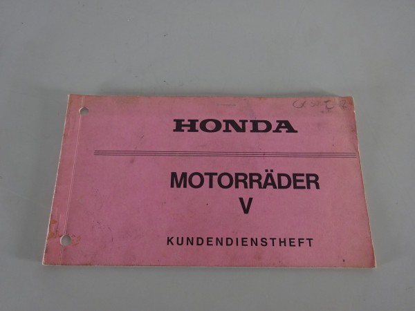 Scheckheft / Kundendienstheft Honda CX 500 Stand 09/1981