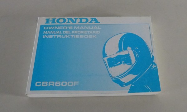 Owner´s Manual / Instruktieboek / Manual Del Propietario Honda CBR 600 F 1992