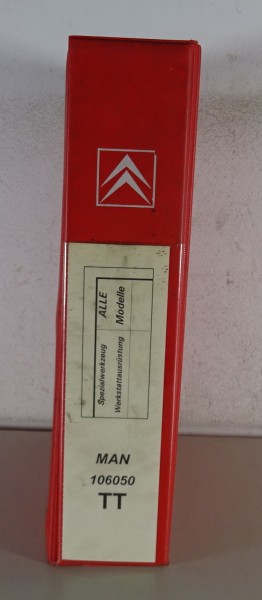 Spezialwerkzeugkatalog Citroen 2 CV, C15, BX, CX, AX, XM etc. Stand 1991 - 2002