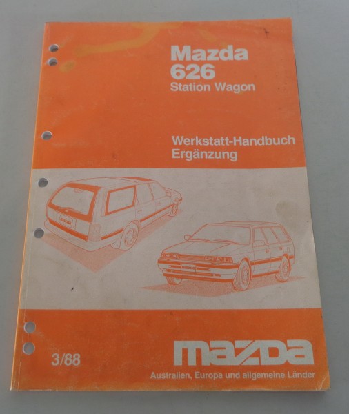 Werkstatthandbuch Mazda 626 GD / GV Station Wagon Getriebe Bremsen etc., 03/1988