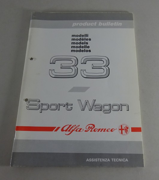 Product Bulletin / Einführungsschrift Alfa Romeo 33 Sport Wagon TD... St.1990