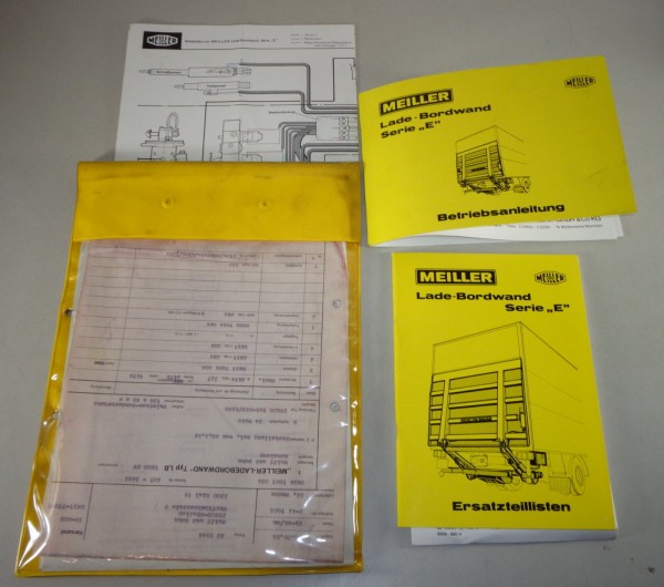 Betriebsanleitung / Teilekatalog Meiler Ladebordwand Ausführung E Stand 02/1983