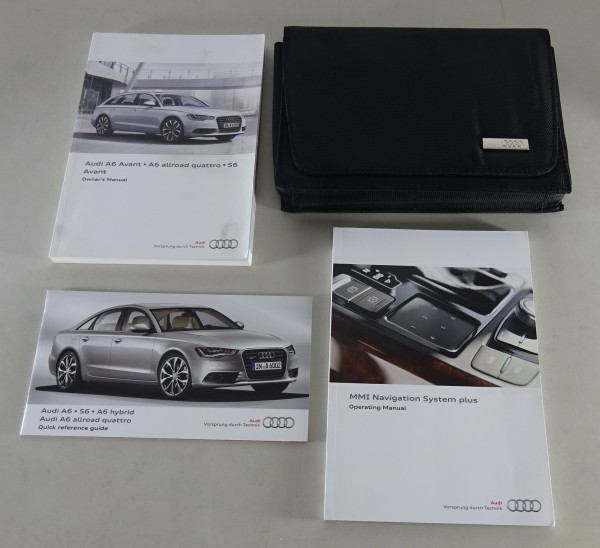 Owner's Manual + Wallet Audi A6 / S6 + Avant + Allroad quattro C7 from 1/2012