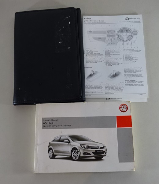 Owner's Manual + Wallet Vauxhall / Opel Astra H from 07/2006