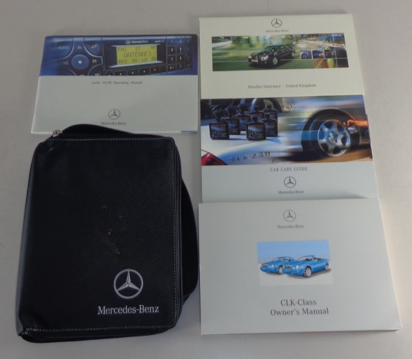 Owner's manual + wallet Mercedes Benz CLK 200 230 320 430 Coupe + Cabrio 7/2001