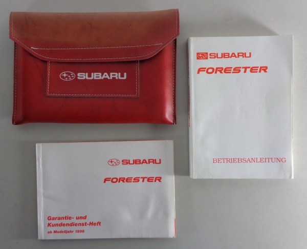 Bordmappe + Betriebsanleitung Subaru Forester Stand 1997