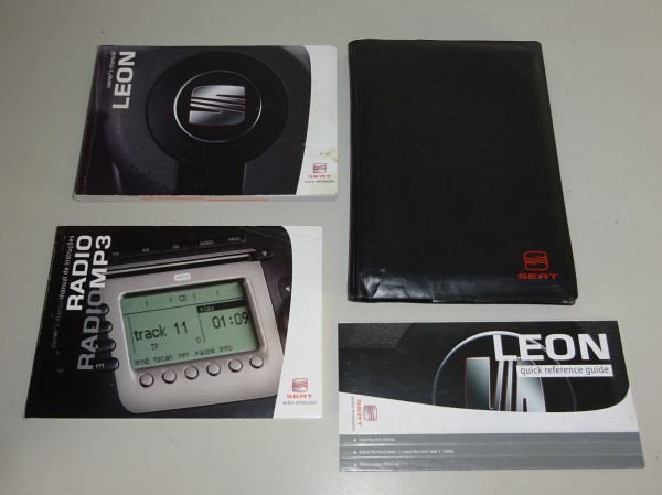 Owner's Manual / handbook + Wallet Seat Leon II Typ 1P from 02/2007