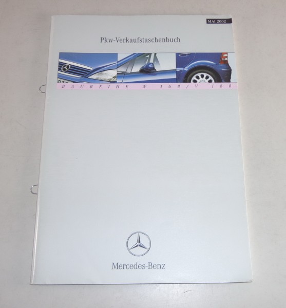 Verkaufstaschenbuch Mercedes - Benz A-Klasse W / V 168 Stand 05/2002