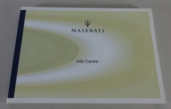 Manual de Instrucciones Maserati Info Centre für Quattroporte V + Coupé, GT 2002