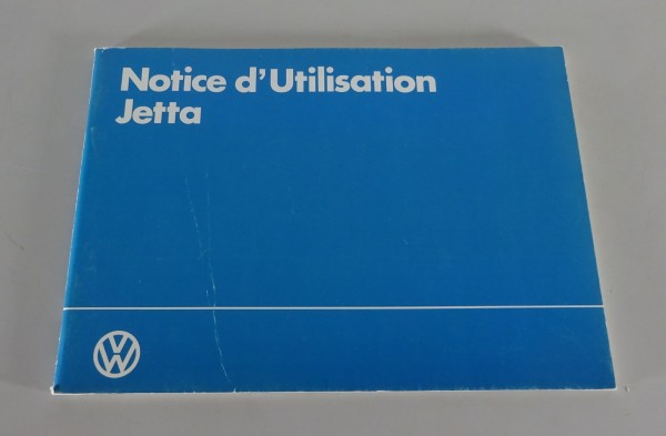 Notice d'Utilisation / Manuel VW Jetta II / 2 Édition 02/1984