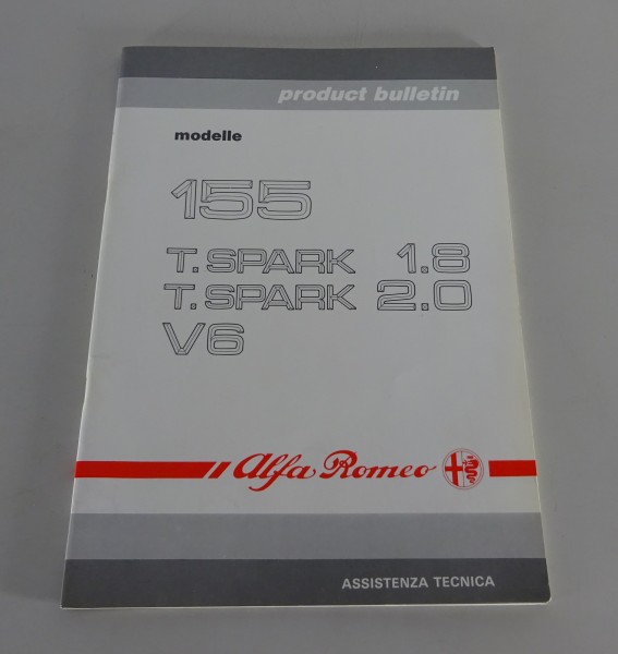 Product Bulletin / Einführungsschrift Alfa Romeo 155 T. Spark 1.8 / 2,0 V6