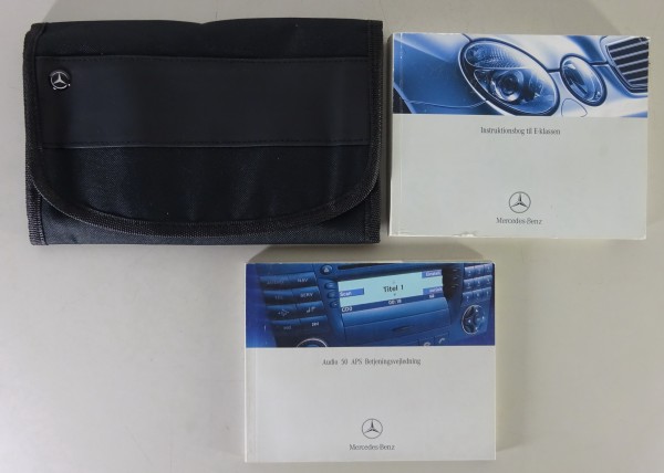 Indbygget mappe + Instruktionsbog Mercedes-Benz E-Klasse W211 von 2002 - Dänisch