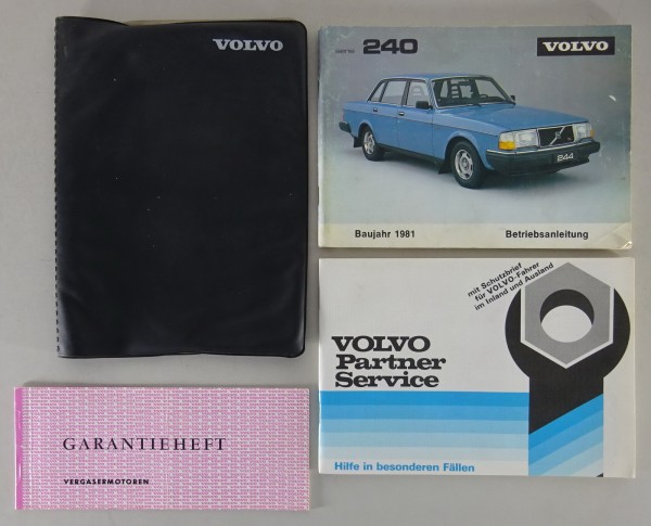 Bordmappe + Betriebsanleitung Volvo 240 Stand 09/1980 | Modelljahr 1981