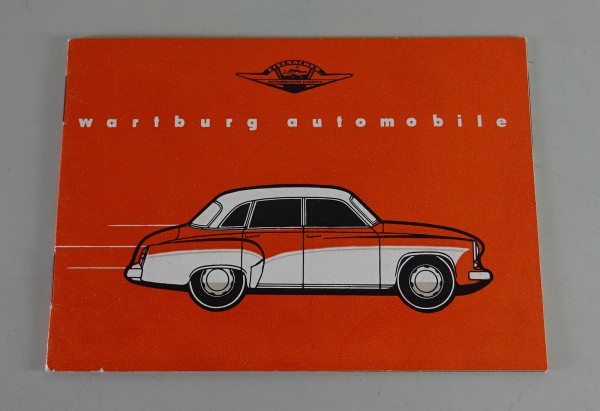 Prospekt / Broschüre Wartburg 311 / 312 / Cabrio - BRD Stand 1959