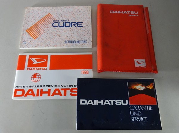 Bordmappe + Betriebsanleitung Daihatsu Cuore Stand 1997