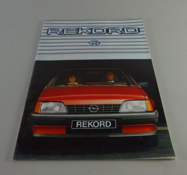 Faltprospekt / Prospekt Opel Rekord E 2 + Technische Daten Stand 02/1984