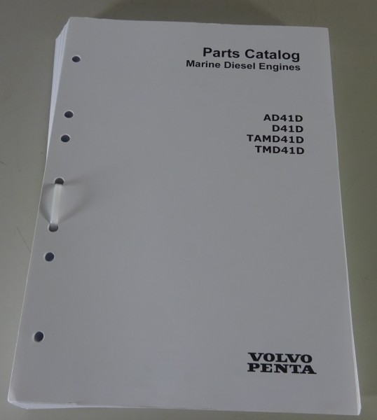 Parts Catalog/Ersatzteilliste Volvo Penta AD41D / D41D / TAMD41D / TMD41D 1/2009