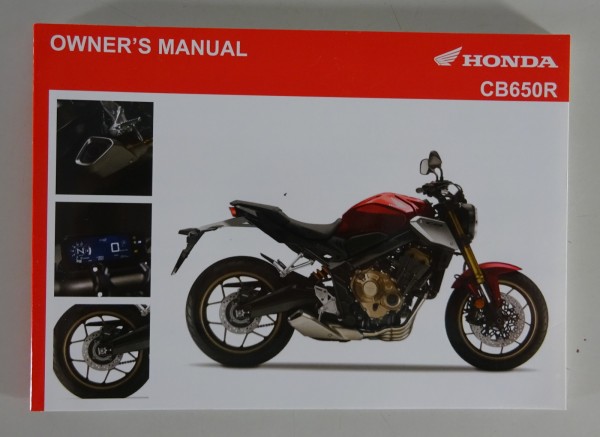 Owner's Manual / Handbook Honda CB 650 R from 12/2020