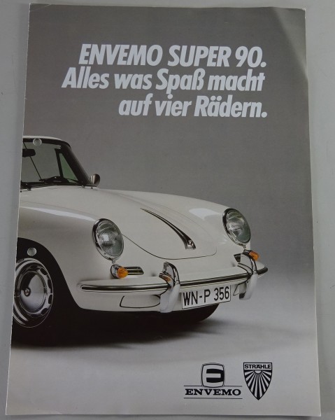 Prospekt / Broschüre Porsche 356 C / Envemo Super 90