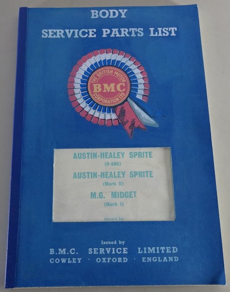 Spare Parts List Austin Healey Sprite MK. 1+2 | MG Midget MK.1 Stand 1966