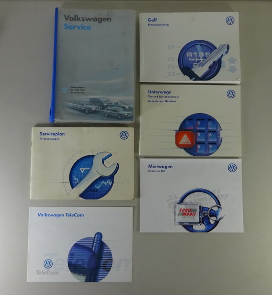 Bordmappe mit Betriebsanleitung VW Golf IV/4 Limousine / Variant Stand 01/1997