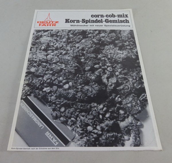 Prospektblatt Deutz-Fahr Korn-Spindel-Gemisch Stand 04/1978