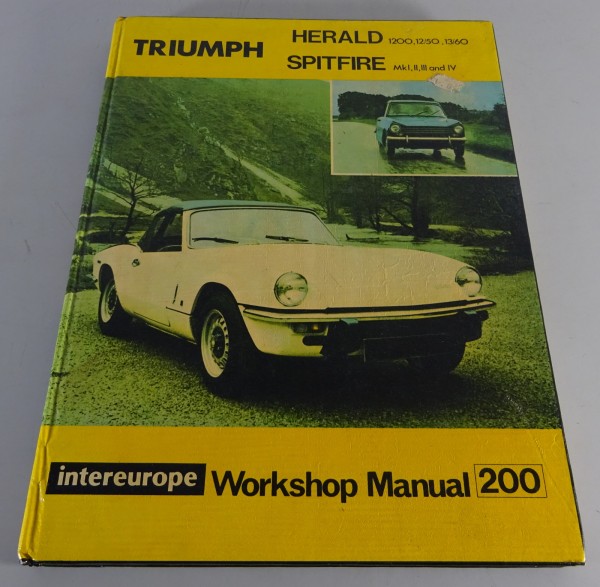 Repair Manual Triumph Spitfire MK. 1 / 2 / 3 / 4 | Herald 1200 / 12/50 / 13/60