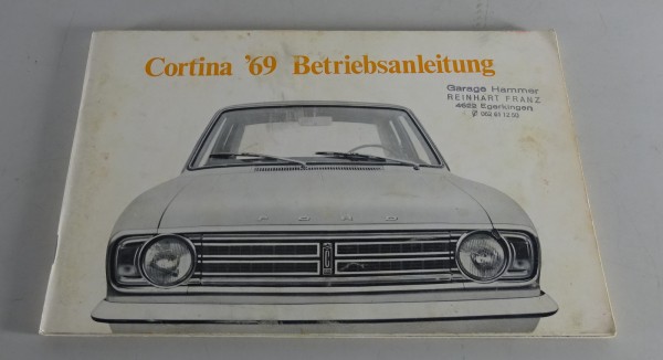 Betriebsanleitung / Handbuch Ford Cortina Stand 1969