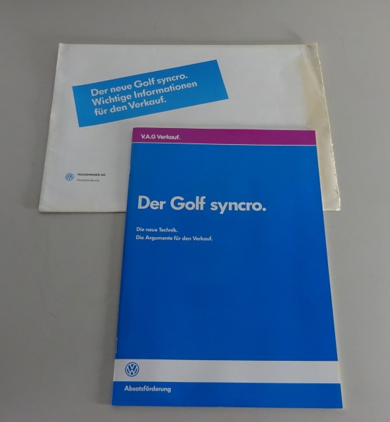 Verkäuferhandbuch VW Golf 2 / II Syncro (VW intern) Ausgabe 12/1985
