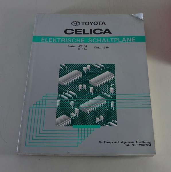 Werkstatthandbuch Elektrik Schaltpläne Toyota Celica AT180 / ST182 Stand 10/1989