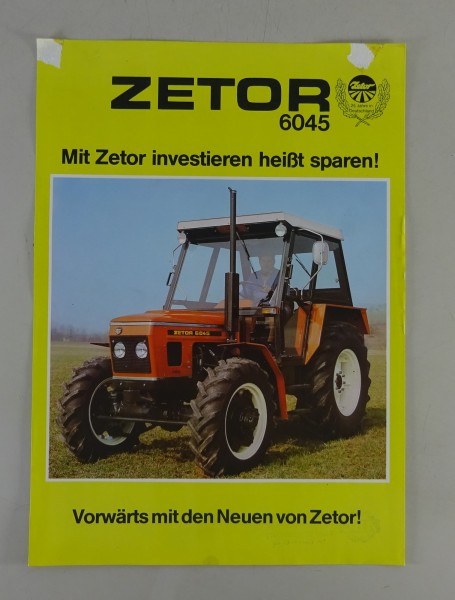 Prospektblatt / Datenblatt Zetor 6045