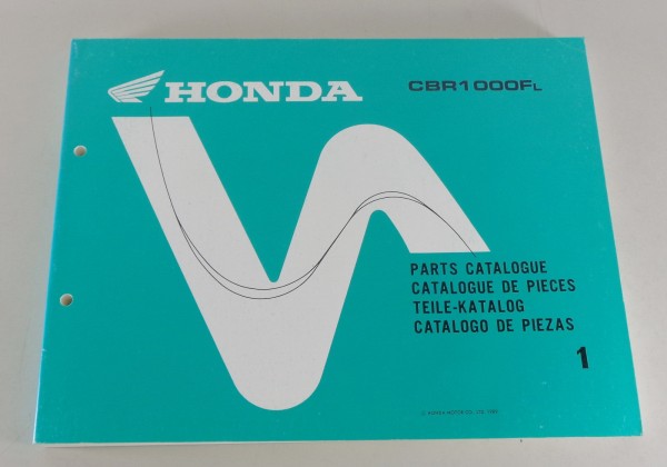 Teilekatalog / Parts Catalog Honda CBR 1000 FL von 1989