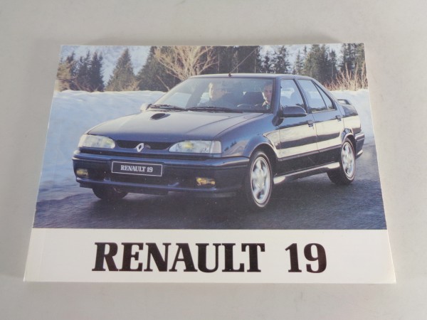 Betriebsanleitung / Handbuch Renault R 19 / Chamade Stand 1992